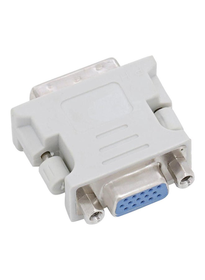 هاي تيك موصل بمنفذ VGA بـ 24 دبوس إلى منفذ DVI ذكر بـ 5 دبابيس أبيض - Image 2