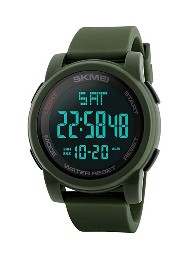 SKMEI Men's Water Resistant Silicone Digital Watch NN0011SK1257-Green 