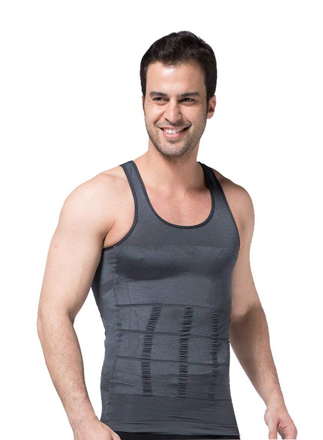 Just One Shapers Shapers Seamless Slimming Vest Grey - Image 1
