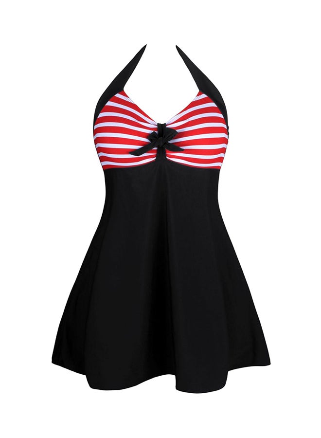 QiaoKai One-Piece Swimwear Black/White/Red  - Image 1