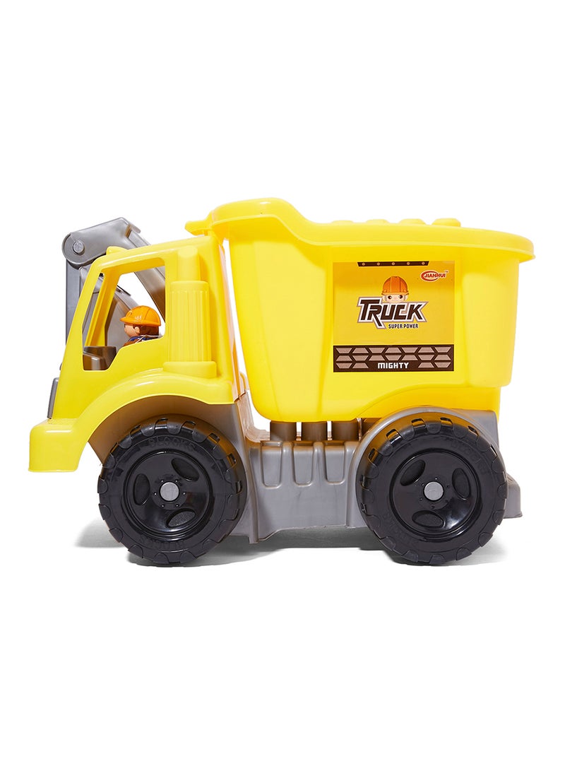 ZAHRAT TOYS 32-Piece Blocks With Truck Yellow  - Image 1