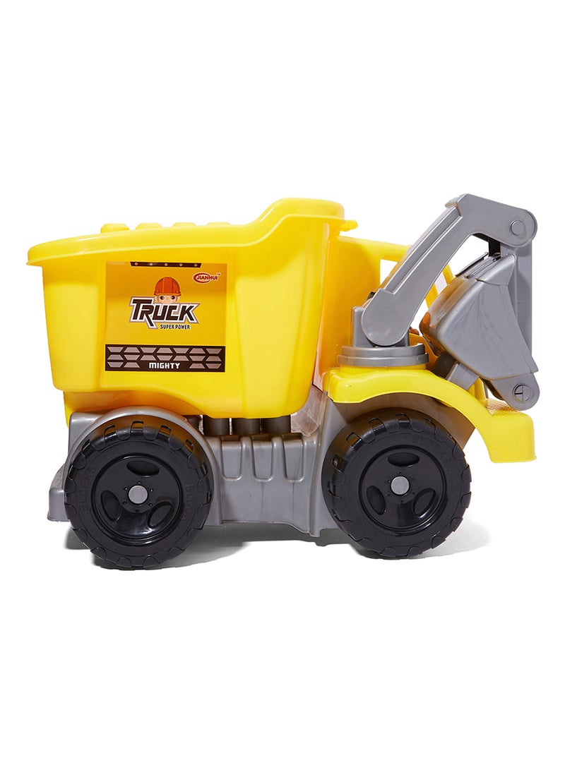ZAHRAT TOYS 32-Piece Blocks With Truck Yellow  - Image 3