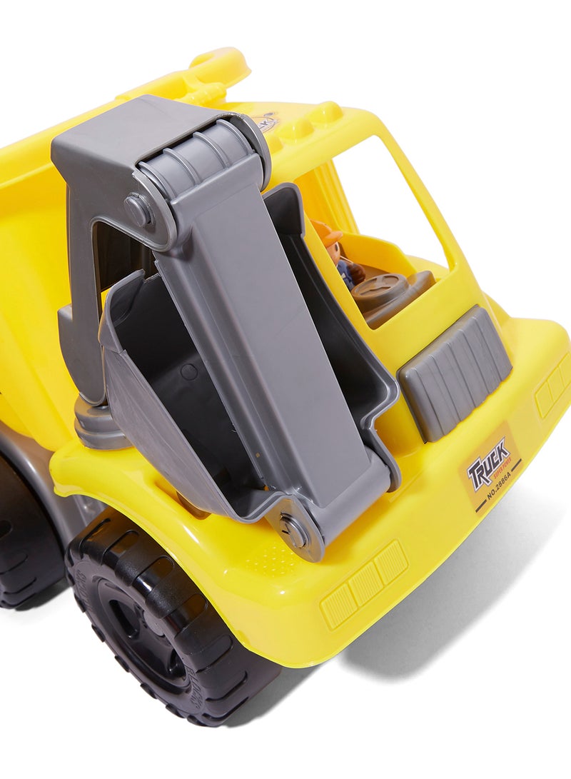 ZAHRAT TOYS 32-Piece Blocks With Truck Yellow  - Image 4