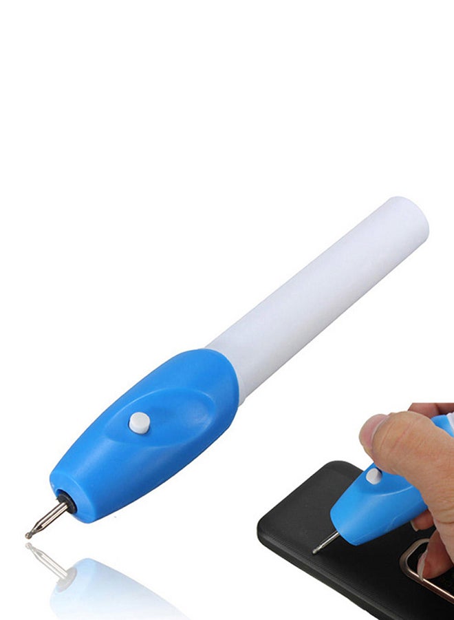 CABINA HOME Cordless Electric Engraving Carving Pen Blue/White - Image 3