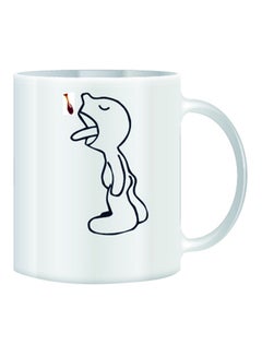 giftex Drop And Funny Little Guy Design Mug White/Black 