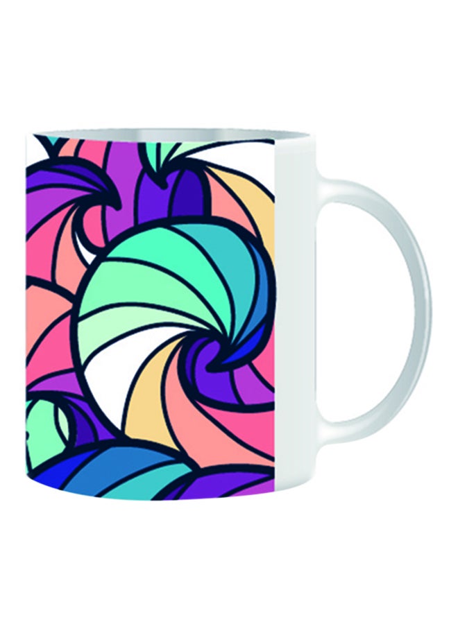 giftex Art Pattern Colourful Design Mug Multicolour