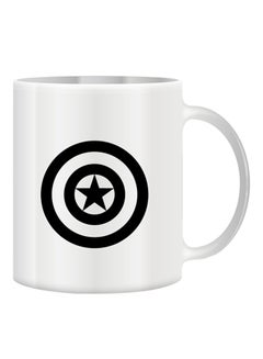 giftex Captain America's Shield Mug White/Black 