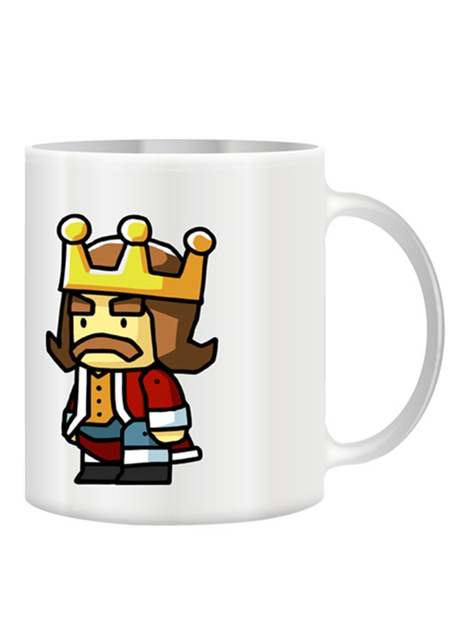 giftex Cartoon King Design Mug White/Red/Yellow