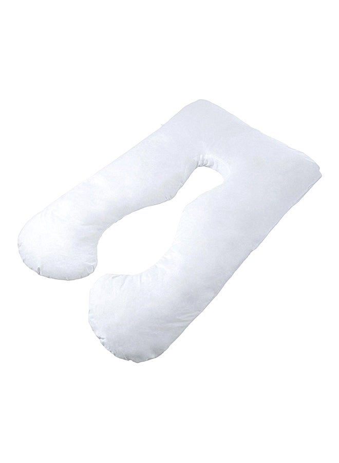 U-Shaped Maternity Cotton Pillow Cotton White 80x120cm - Image 1