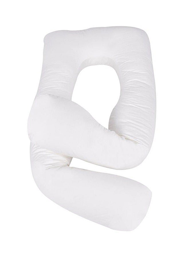U-Shaped Maternity Cotton Pillow Cotton White 80x120cm - Image 2