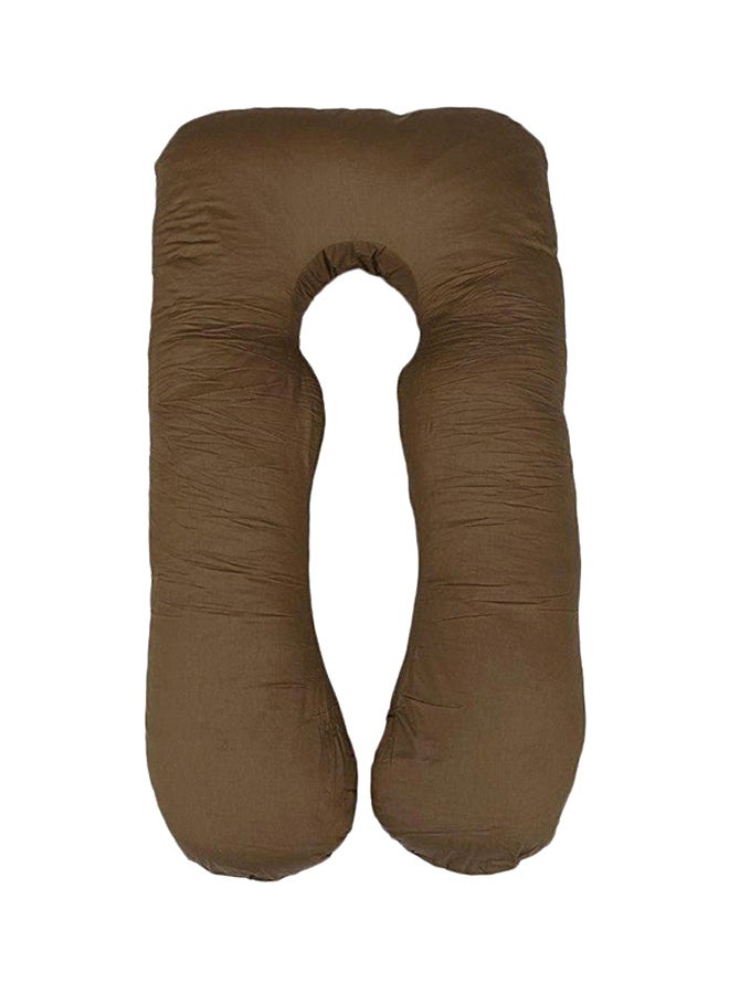 وسادة حمل وولادة شكل حرف U قطن بني 80x120Ø³Ù†ØªÙŠÙ…ØªØ± - Image 1
