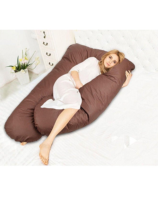 وسادة حمل وولادة شكل حرف U قطن بني 80x120Ø³Ù†ØªÙŠÙ…ØªØ± - Image 2