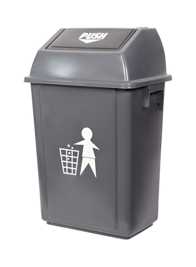 MoonLight Push Type Dustbin Grey 35Liters