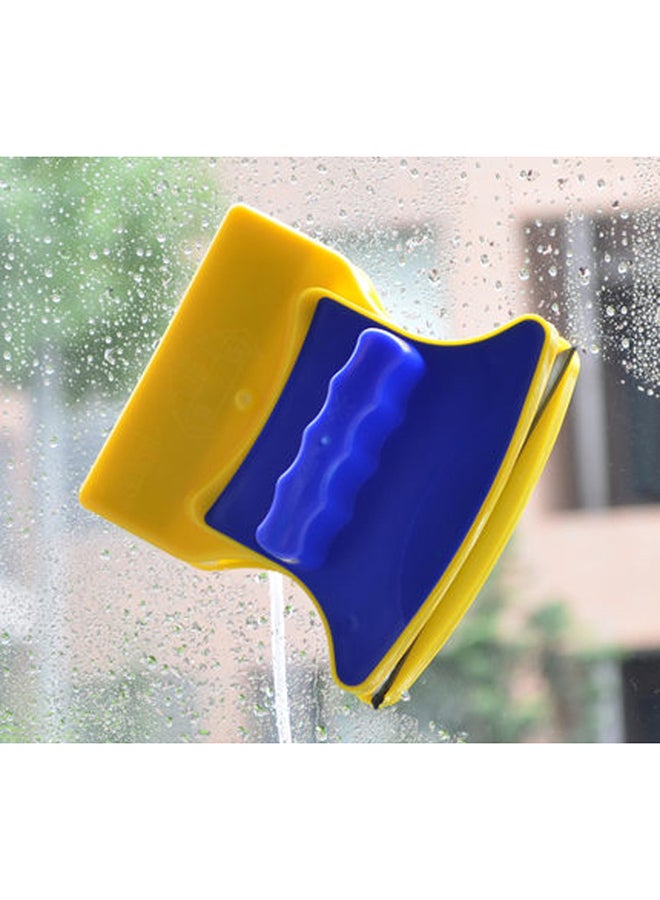 ممسحة مغناطيسية لتنظيف جانبي الزجاج أصفر/ كوبالت بلو 11.5x10x6.5سم - Image 2