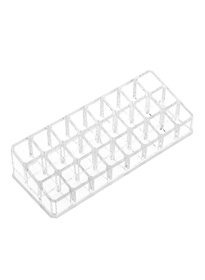 24-Slot Lipstick Organizer Clear - Image 1