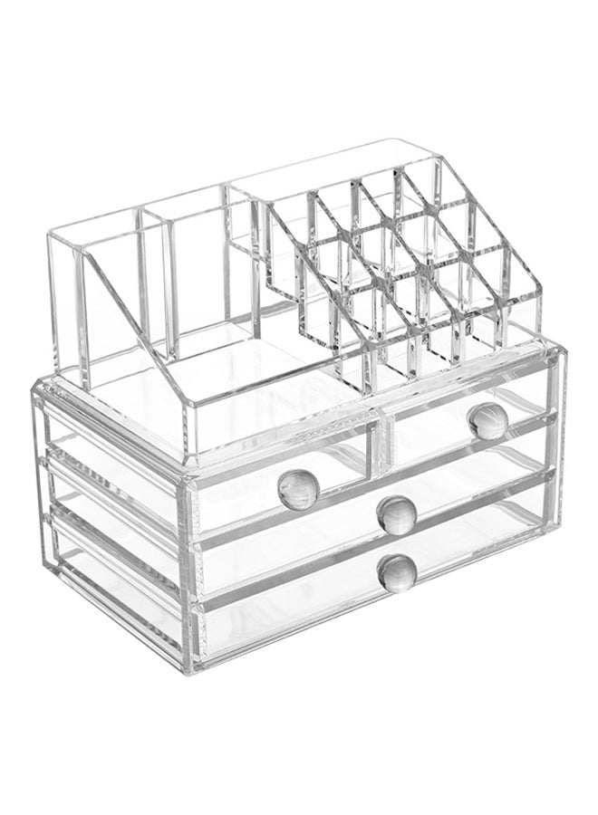 منظم تخزين مستحضرات التجميل شفاف - Image 1