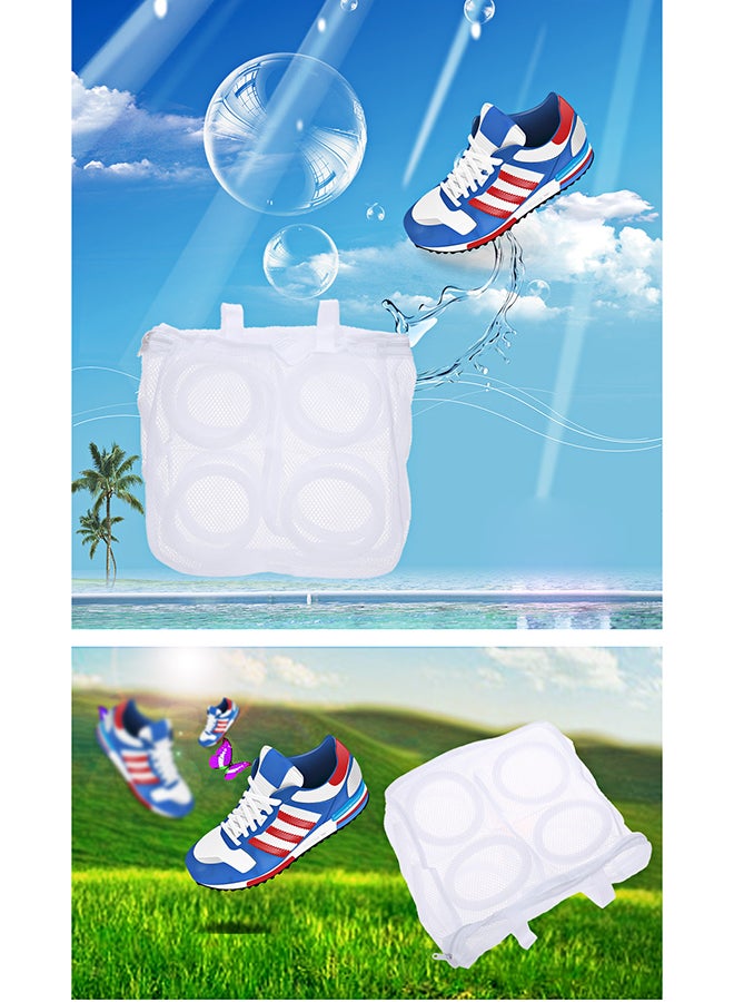 Generic - Shoes Washing Bag White 28.5x17x2cm - Image 1