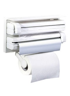 Generic Triple Roller Kitchen Paper Dispenser White 