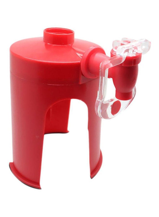 موزع صودا بلاستيكي أحمر