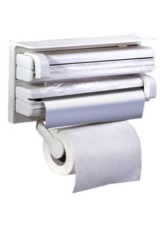 Generic 3 Layer Food Wraps And Tissue Dispenser White 