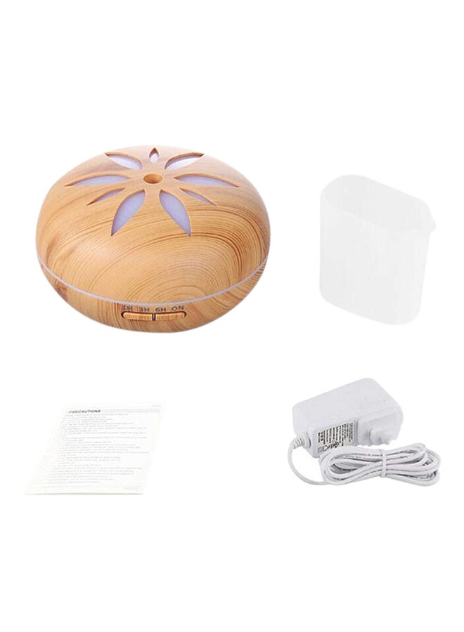 Ultrasonic LED Essential Oil Aroma Diffuser - AU Plug Light Brown - Image 1