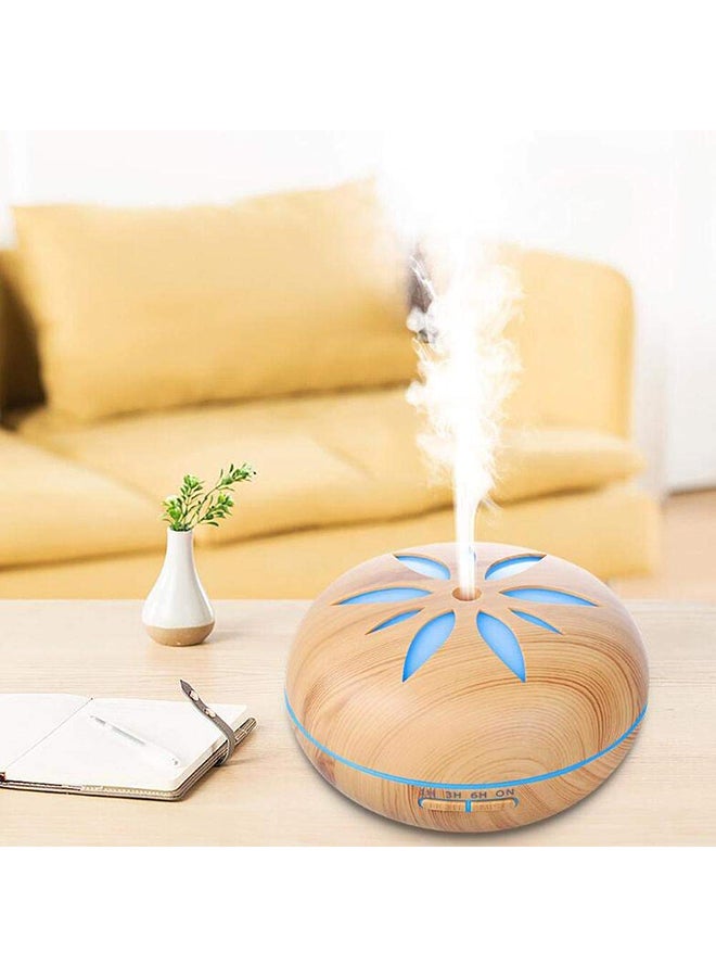 Ultrasonic LED Essential Oil Aroma Diffuser - AU Plug Light Brown - Image 2