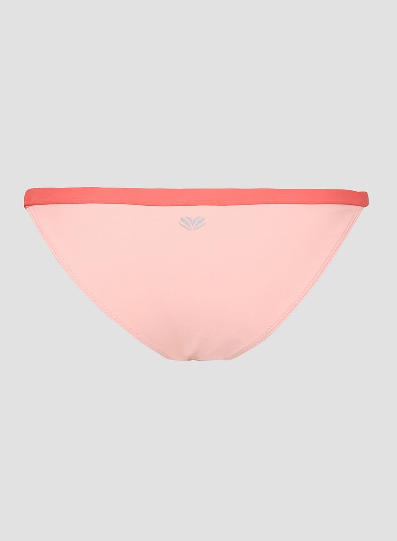 FOREVER 21 Contrast Bikini Bottoms Pink 