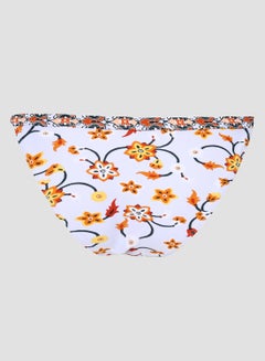 FOREVER 21 Floral Pinted Bikini Bottoms Lilac/White 