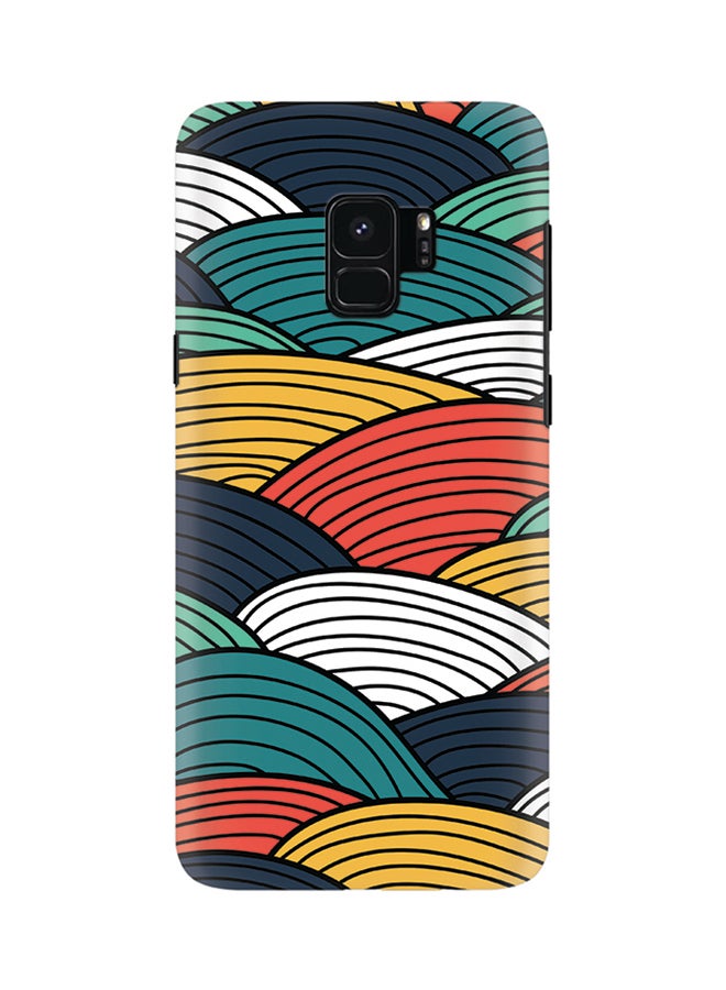 ستايلايزد غطاء محكم رفيع بمظهر غير لامع لهاتف سامسونج جالاكسي S9 ألوان منسوجة - Image 1