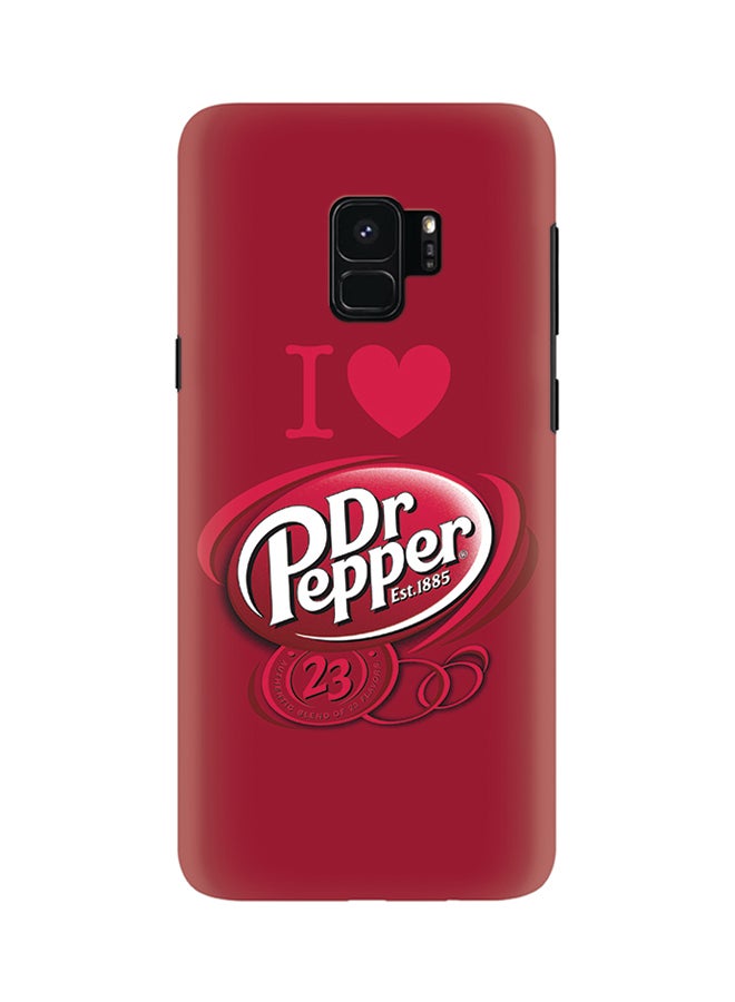 Stylizedd Slim Snap Matte Finish Case Cover For Samsung Galaxy S9 I Love Dr Pepper - Image 1