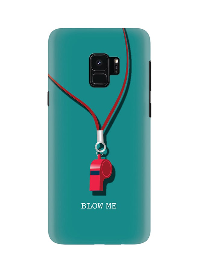 ستايلايزد غطاء محكم رفيع بمظهر غير لامع لهاتف سامسونج جالاكسي S9 بلو مي - Image 1