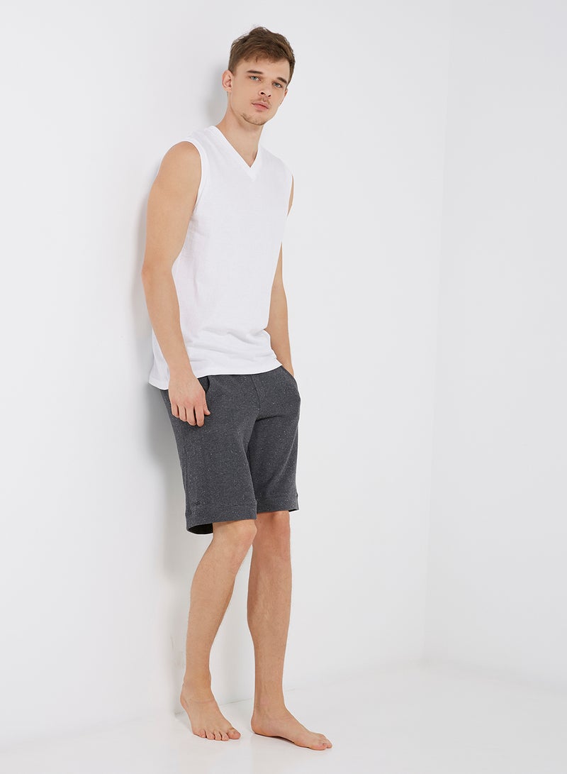 BYC - Sleeveless V-Neck T-Shirt White - Image 1