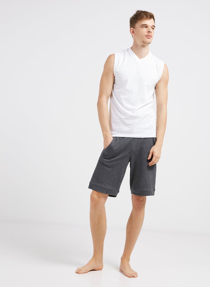 BYC - Sleeveless V-Neck T-Shirt White - Image 1