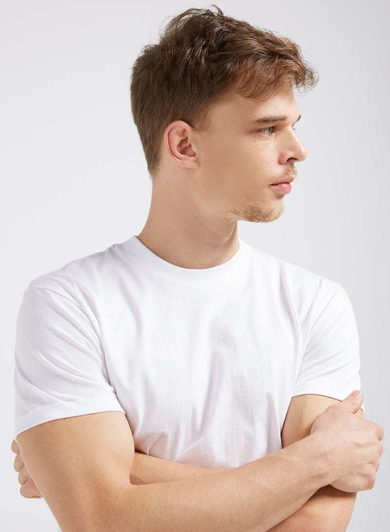 BYC Crew Neck T-Shirt White  - Image 4