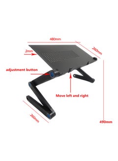 Generic Foldable Laptop Table Black  - Image 2