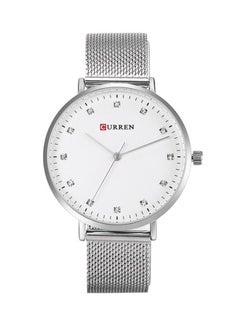 women Water Resistant Analog Wrist Watch 9023 - 46 mm -Silver