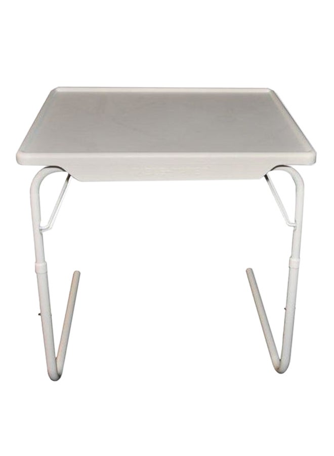 طاولة محمولة وقابلة للطي أبيض - Image 1