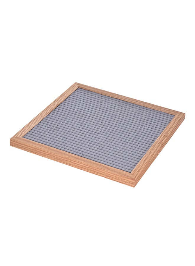 Aibecy Felt Letter Sign Board Grey/Brown/White - Image 1