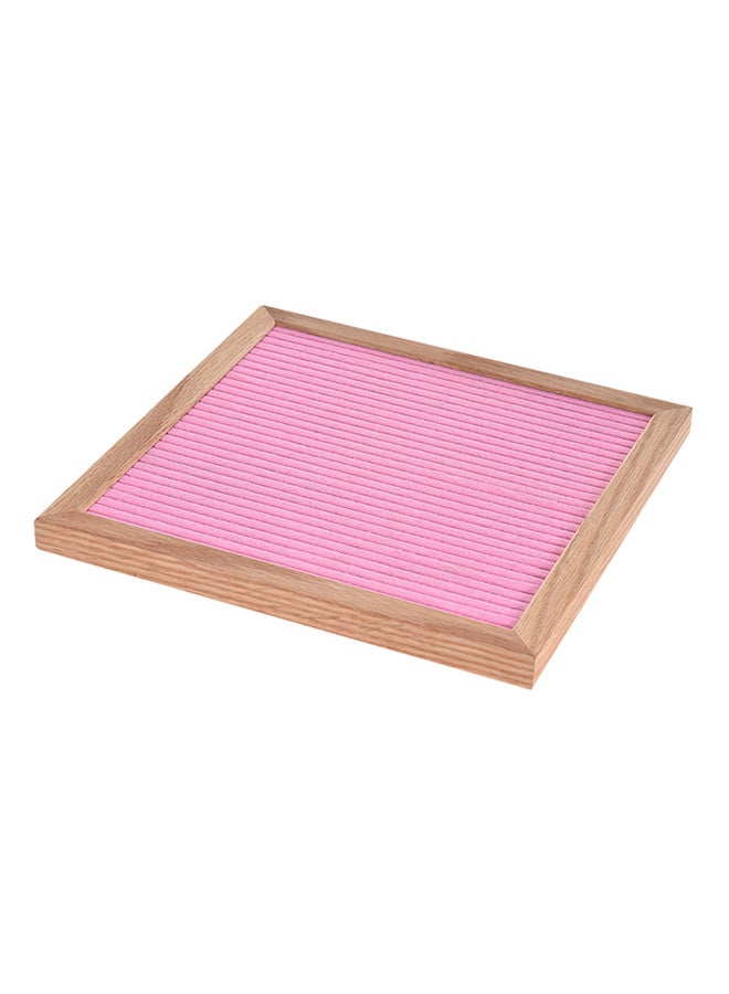 Aibecy Felt Letter Sign Board Pink/Brown/White  - Image 1