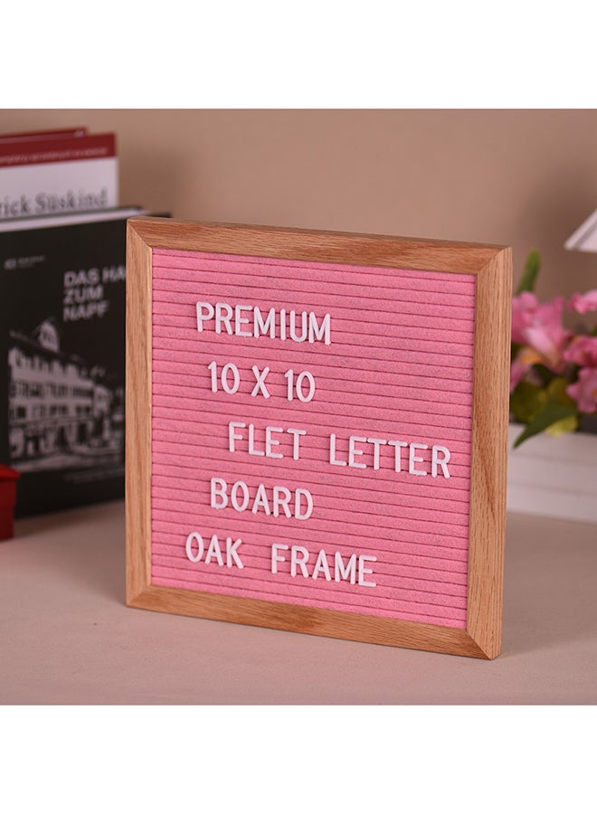 Aibecy Felt Letter Sign Board Pink/Brown/White  - Image 2