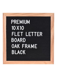 Aibecy Felt Letter Sign Board,10x10 Inch Black/Brown/White  - Image 1