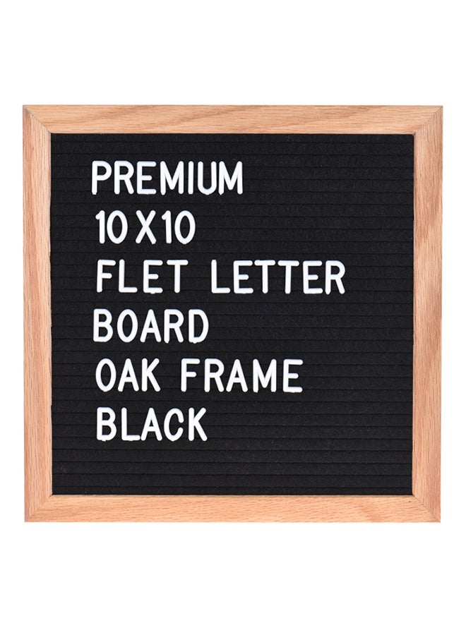 Aibecy Felt Letter Sign Board,10x10 Inch Black/Brown/White  - Image 1