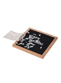 Aibecy Felt Letter Sign Board,10x10 Inch Black/Brown/White  - Image 2
