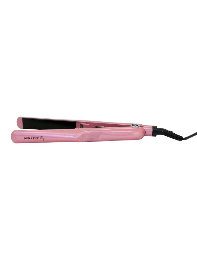 SONASHI - Hair Straightener with Ceramic Plate 39W - LED Light Indicator - Cut Off Temperature Control | Fast Heat-Up Time 30 Second | Straightener for All Hair Types Pink Pink - Image 1