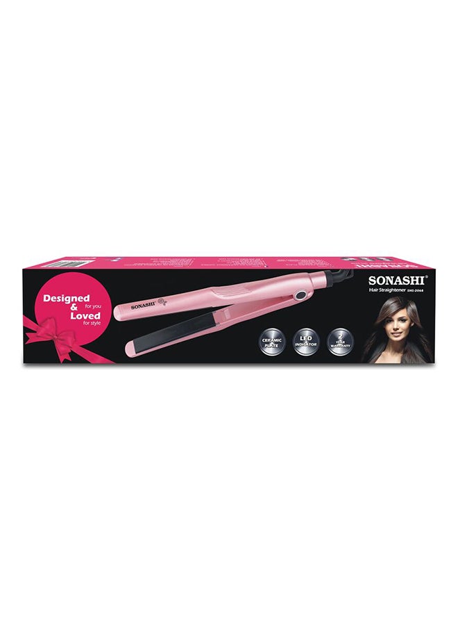 SONASHI - Hair Straightener with Ceramic Plate 39W - LED Light Indicator - Cut Off Temperature Control | Fast Heat-Up Time 30 Second | Straightener for All Hair Types Pink Pink - Image 1