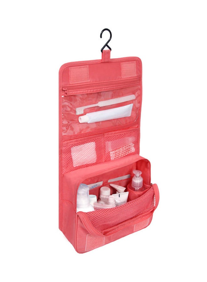 TRAVEL Waterproof Cosmetic Toiletry Bag Pink - Image 2