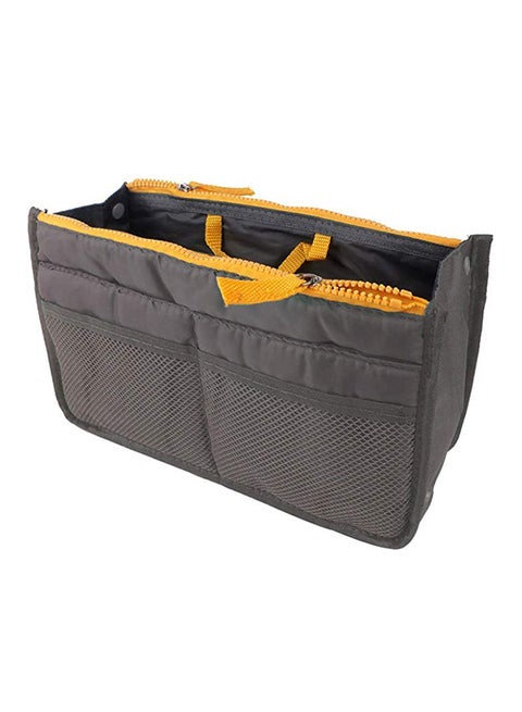 Zipper Closure Travel Kit Grey