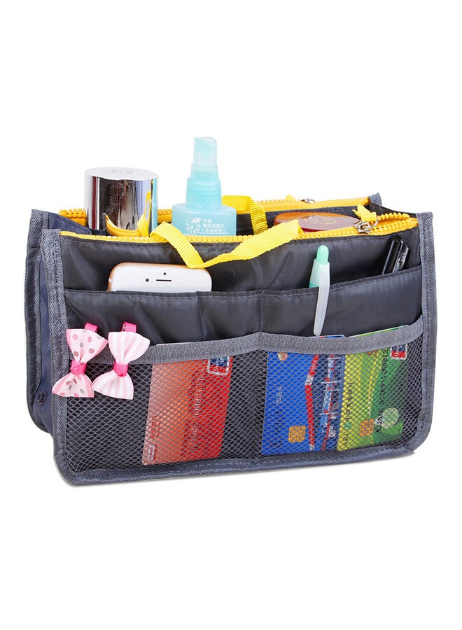 Zipper Closure Travel Kit Grey