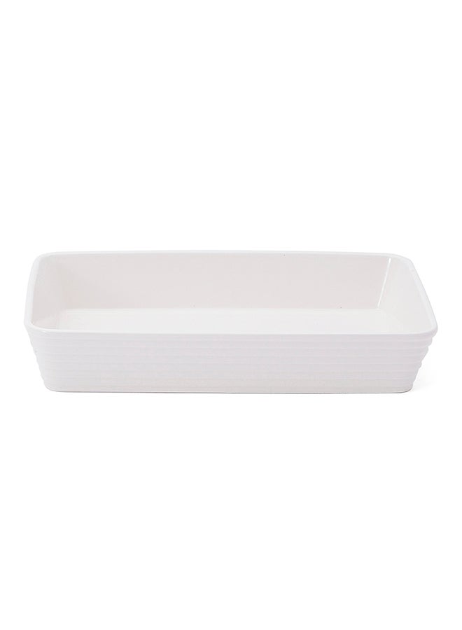 La Mesa Rectangular Oven To Table Plate White 34cm - Image 1