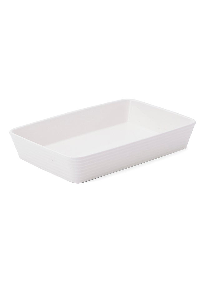 La Mesa Rectangular Oven To Table Plate White 34cm - Image 2